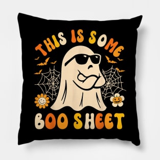 Funny Halloween Boo Ghost Costume This is Some Boo Sheet meme Pillow