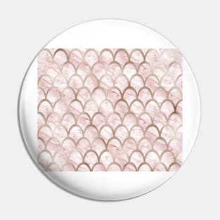 Rose gold mermaid scales - strawberry fields Pin