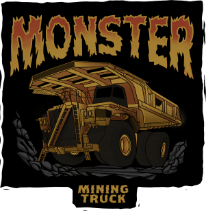 Monster Mining Truck Magnet