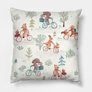 Biking animals Pillow