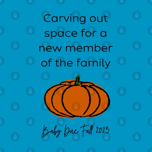 Pumpkin Baby Announcement (Black Fall) by Hilary's Flower House