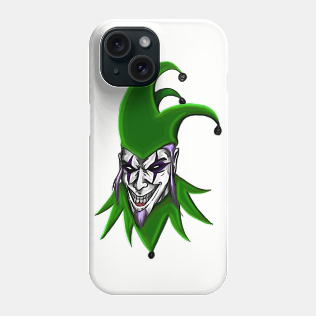 Evil Clown Jester Phone Case by media319