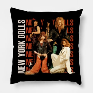 New York Dolls Live Wire Stage Sparks And Swagger Pillow