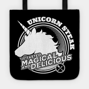 Unicorn Steak It Tasted Magical And Delicious Funny Adult Humor Cooking And Grilling Tote