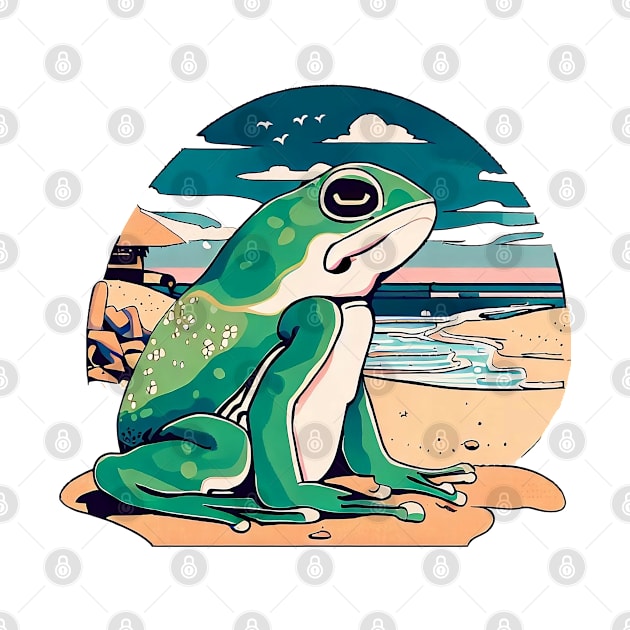 Frog at the beach by Deartexclusive