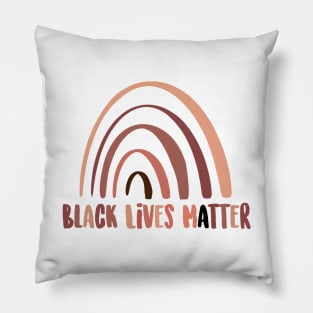 Black Lives Matter Black brown melanin rainbow Pillow