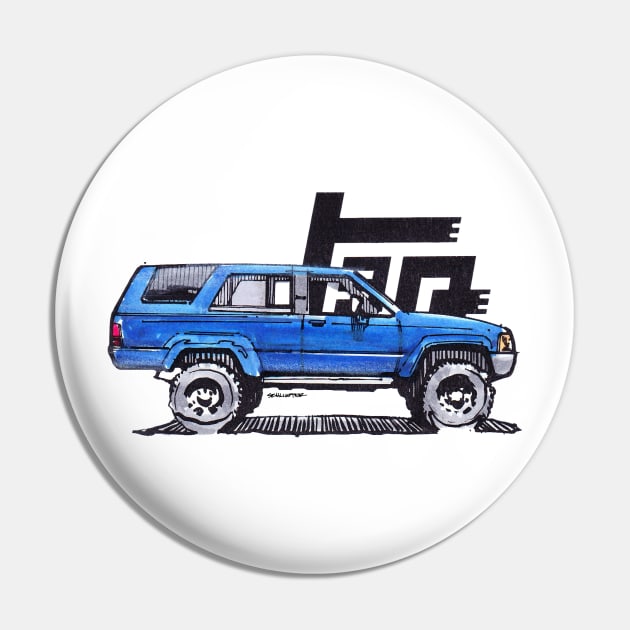 1st Gen 4Runner TRD - Royal Blue Pin by robert1117