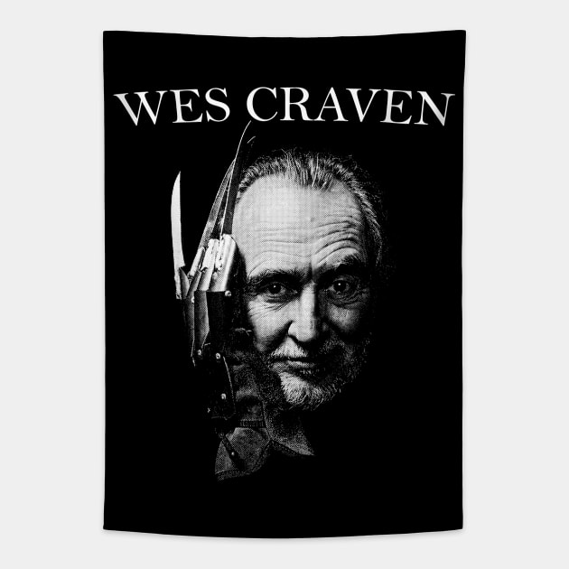 Wes Craven Tapestry by PUBLIC BURNING