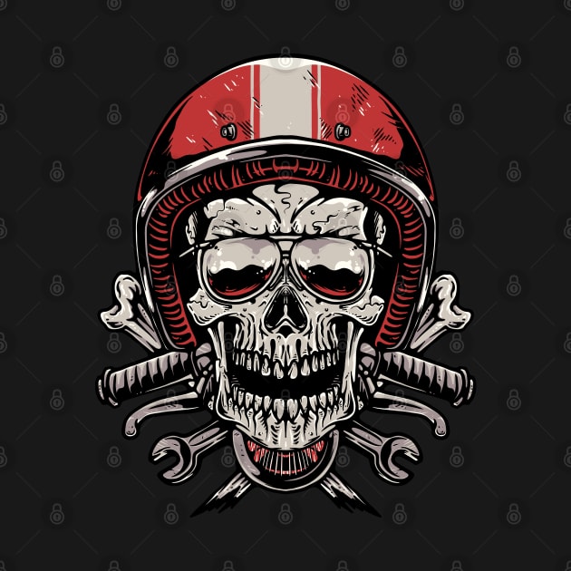 Skull Biker by quilimo