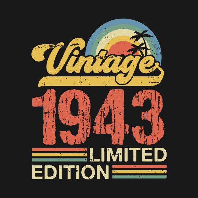 Retro vintage 1943 limited edition by Crafty Pirate 