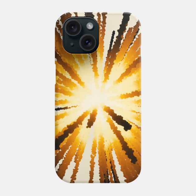 Yellow star explosion. Phone Case by BumbleBambooPrints