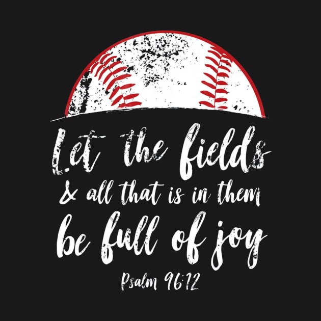 Baseball Bible Verse Cute Christian Psalm 96 by Vigo