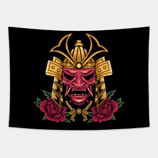 Ronin Samurai Mask Tapestry