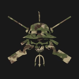 Sniper Rifle Skull - Camo T-Shirt