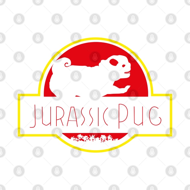 Jurassic Pug by huebucket