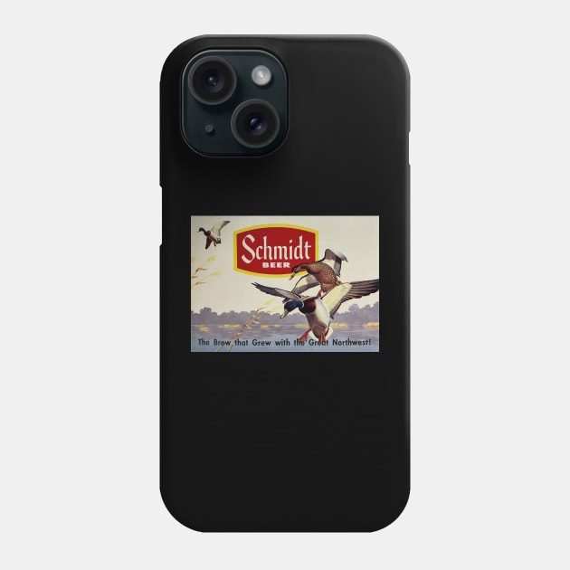 Schmidt Beer Duck Hunting Vintage Retro Phone Case by BarryJive