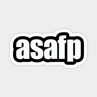 asafp white type Magnet