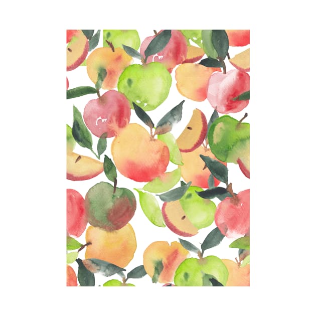 Apples Pattern by Gush Art Studio 1