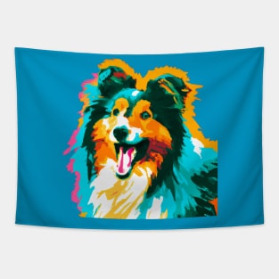 Shetland Sheepdog Pop Art - Dog Lover Gifts Tapestry