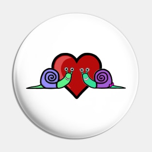 Snail Couple Pin