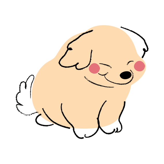 Kawaii Golden Retriever by medimidoodles