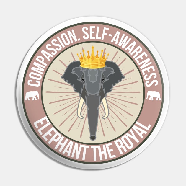 Elephant The Royal Pin by MhyrArt