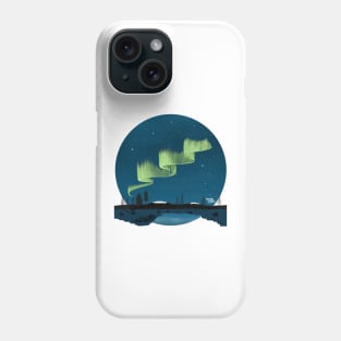 Northern lights in lapland Phone Case