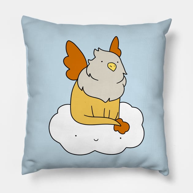 Cloud Griffin Pillow by saradaboru