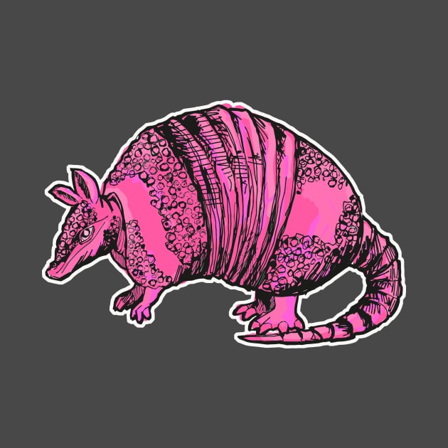 Pink Armadillo by saitken