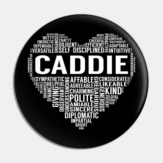 Caddie Heart Pin by LotusTee