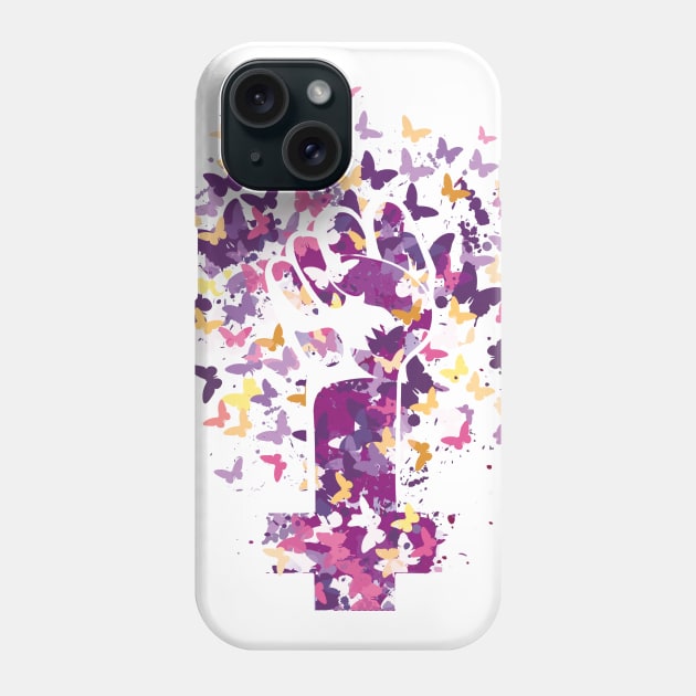 Feminist Symbol Support Feminism Version 2 Phone Case by jumpingmaster