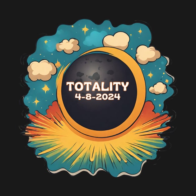 Totality 4-8-2024 Total Solar Eclipse by Little Duck Designs