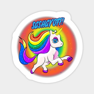 Sahsay Off! Rainbow Unicorn Magnet