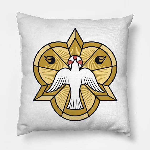 The image of a dove - a symbol of the Holy Spirit of God Pillow by Reformer