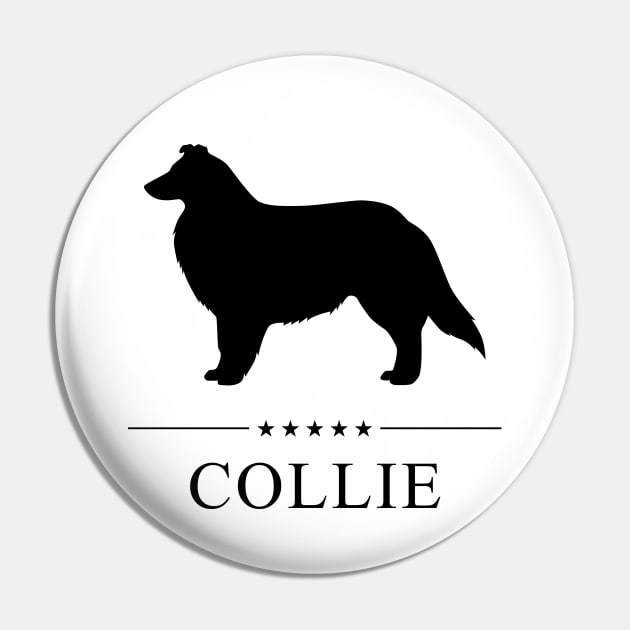 Collie Black Silhouette Pin by millersye