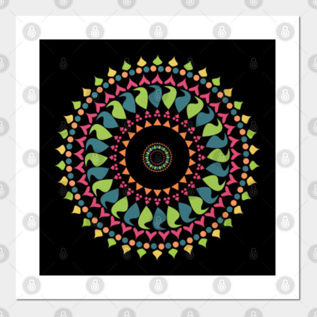 Download Sweet Mandala Geometric Vector - Mandala Art - Posters and ...