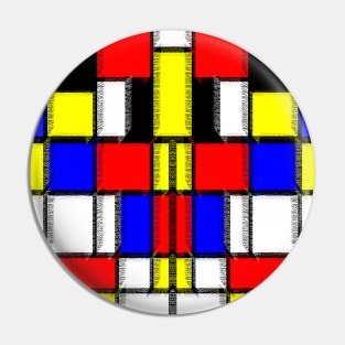 Vintage colorful checkered inspiration Pin