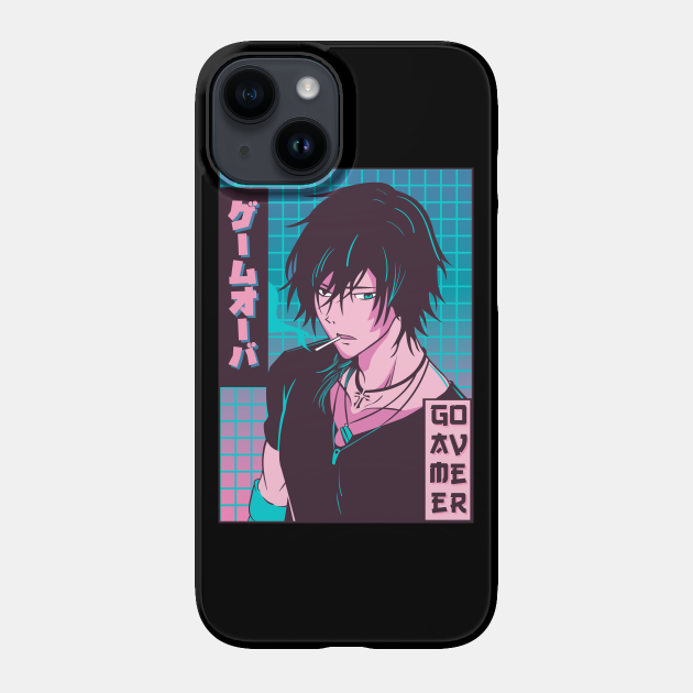 Game Over Emo Anime Boy Jajpanese Vaporwave Aesthetic Gift - Game Over - Phone Case | TeePublic Game Over Emo Anime Boy Jajpanese Vaporwave Aesthetic Gift - Game Over - Phone Case | TeePublic
