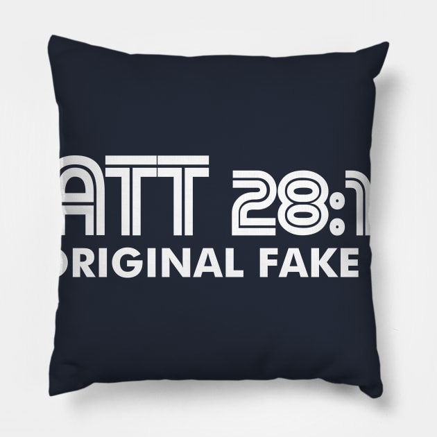 Matthew 28:11-15 The Original Fake News Pillow by CalledandChosenApparel