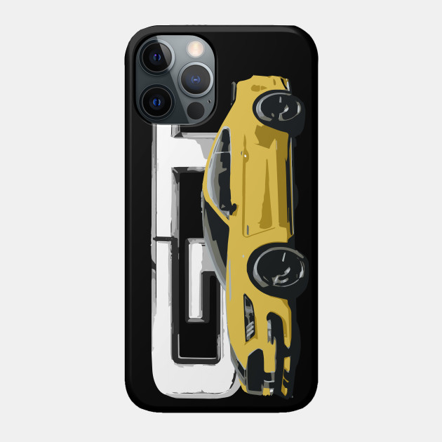 GT Mustang lightning yellow Ford - Ford Mustang - Phone Case