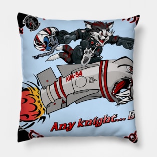 VF-154 Black Knights Nose Art Variation Pillow