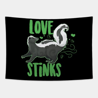 Love Stinks Cute Skunk Tapestry