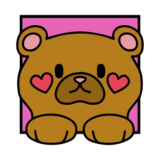 Love Cuddle Bear Baby Pink by BradleyHeal