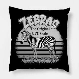 Zebras - The Original UPC Code Pillow