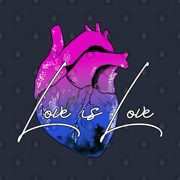 Love is Love BiSexual by Heather Dorsch Creations