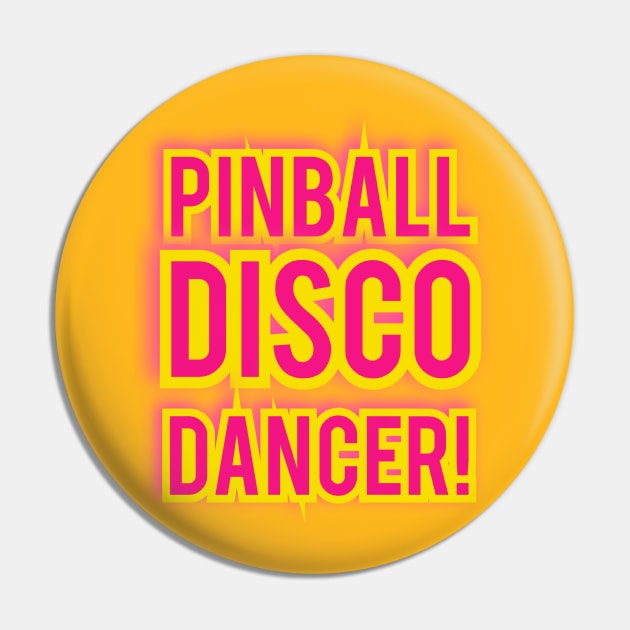 Pinball Disco Dancer Back Jimmy Front Pin by Elvira Khan