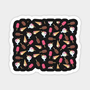 Ice Cream Cone and Popsicle pattern Magnet