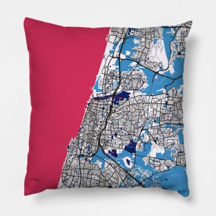 Tel Aviv - Israel MilkTea City Map Pillow