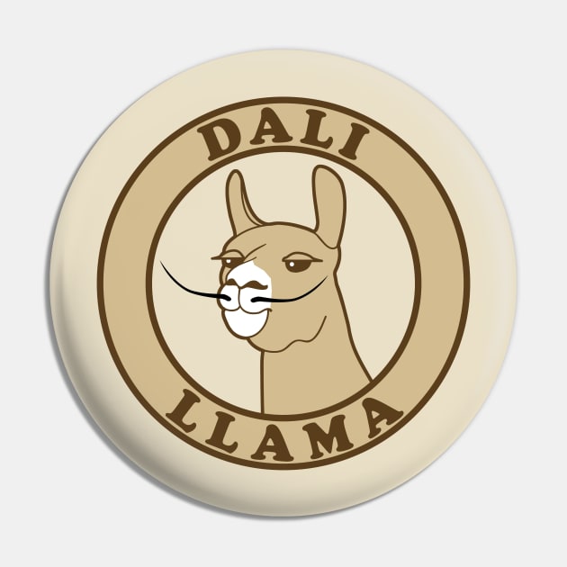 Dali Llama Pin by cartogram