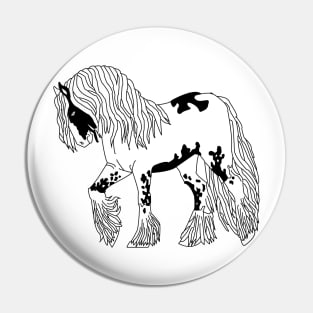 Tinker love horse pony Pin